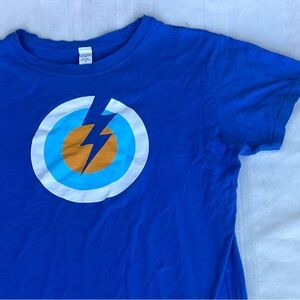 Pearl Jam concert T-shirt music band women’s ‘XL’ blue 2013 lightning bolt tour